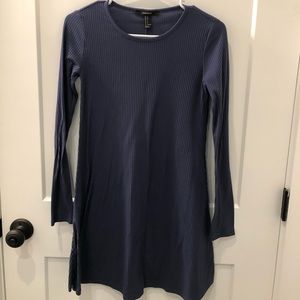 Blue Long Sleeve Dress
